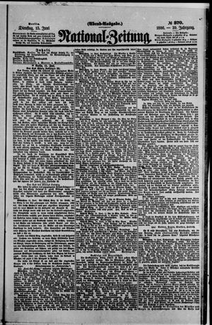 Nationalzeitung on Jun 15, 1886