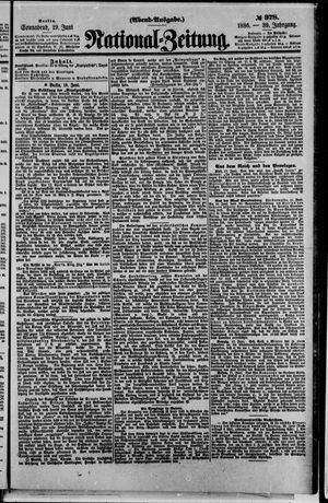 Nationalzeitung vom 19.06.1886