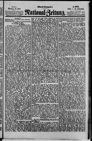 Nationalzeitung vom 21.06.1886