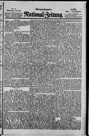Nationalzeitung on Jun 24, 1886