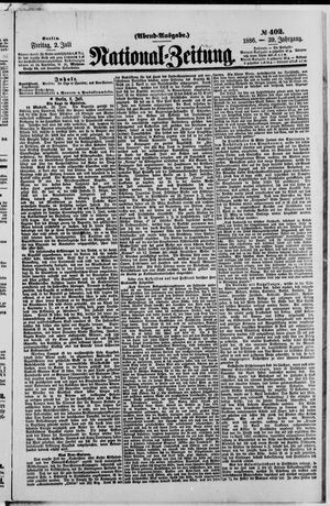 Nationalzeitung vom 02.07.1886