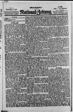 Nationalzeitung vom 08.07.1886