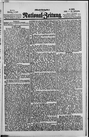 National-Zeitung vom 09.07.1886