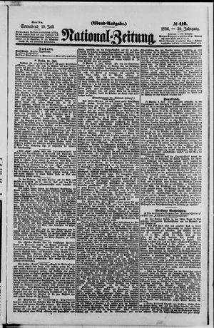 Nationalzeitung vom 10.07.1886