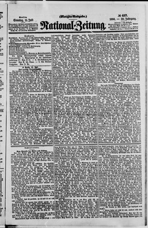 Nationalzeitung on Jul 11, 1886