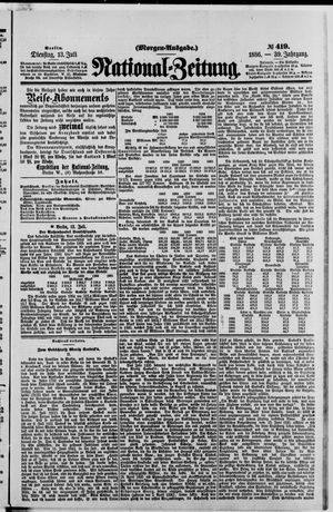 Nationalzeitung vom 13.07.1886