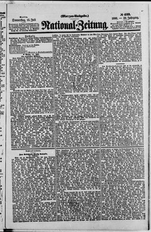 Nationalzeitung vom 15.07.1886