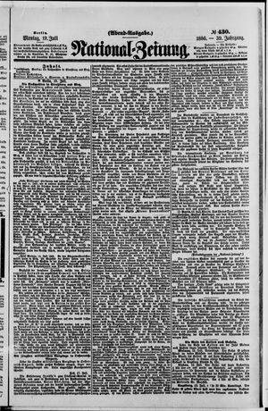 Nationalzeitung vom 19.07.1886