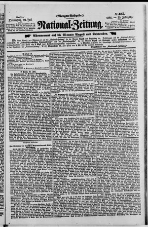 Nationalzeitung on Jul 22, 1886