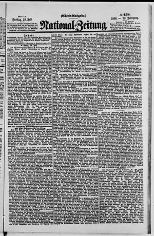 National-Zeitung vom 23.07.1886