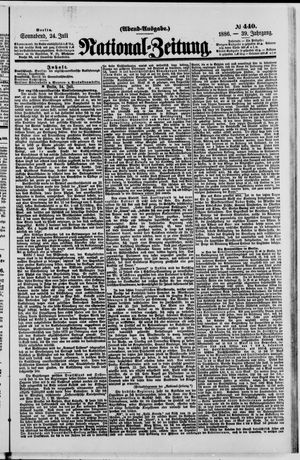 Nationalzeitung vom 24.07.1886