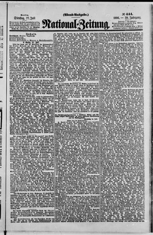 Nationalzeitung vom 27.07.1886