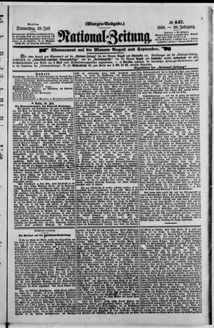 Nationalzeitung on Jul 29, 1886
