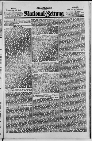 Nationalzeitung vom 29.07.1886