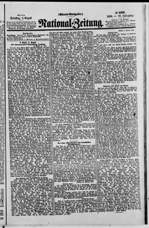 Nationalzeitung on Aug 3, 1886