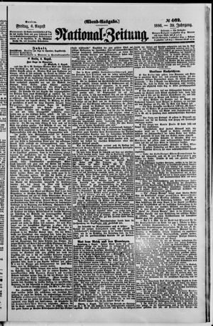 National-Zeitung vom 06.08.1886