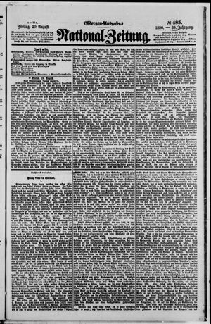 National-Zeitung vom 20.08.1886