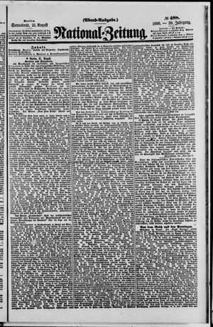 National-Zeitung vom 21.08.1886