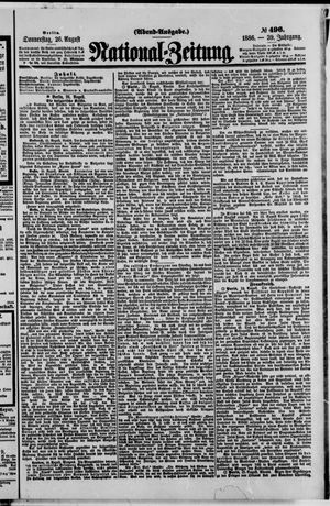 National-Zeitung vom 26.08.1886