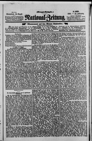 National-Zeitung vom 28.08.1886