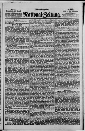 National-Zeitung vom 28.08.1886