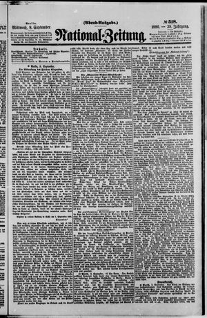 National-Zeitung vom 08.09.1886