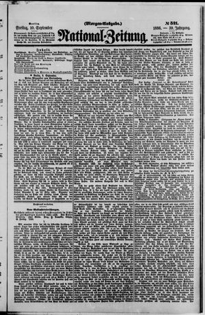 National-Zeitung vom 10.09.1886