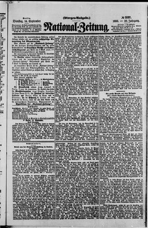 Nationalzeitung vom 14.09.1886