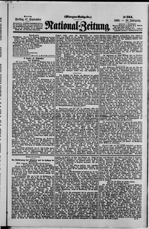 National-Zeitung vom 17.09.1886