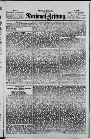 National-Zeitung vom 18.09.1886