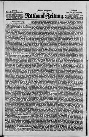 National-Zeitung vom 18.09.1886