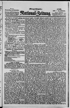 National-Zeitung vom 23.09.1886
