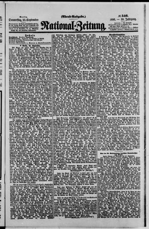 National-Zeitung vom 23.09.1886