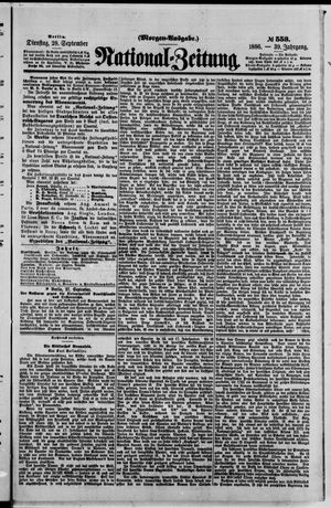 National-Zeitung vom 28.09.1886