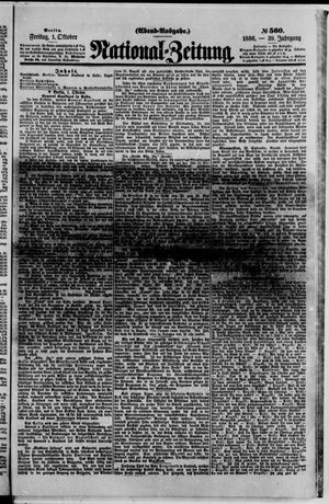 National-Zeitung vom 01.10.1886