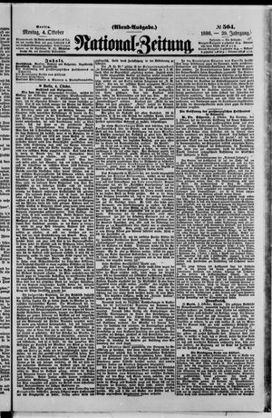 National-Zeitung vom 04.10.1886