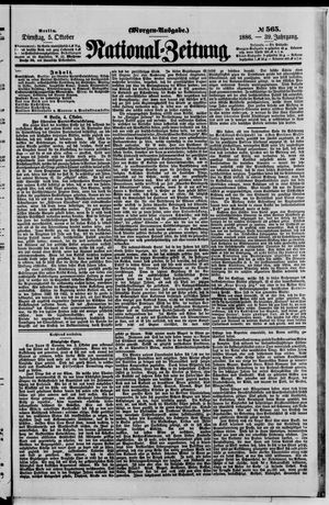 National-Zeitung vom 05.10.1886