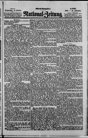 National-Zeitung vom 14.10.1886