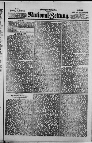 National-Zeitung vom 15.10.1886