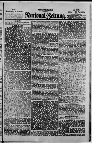 National-Zeitung vom 16.10.1886