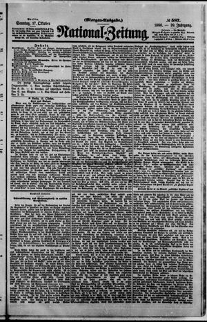 National-Zeitung vom 17.10.1886