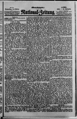 National-Zeitung vom 21.10.1886