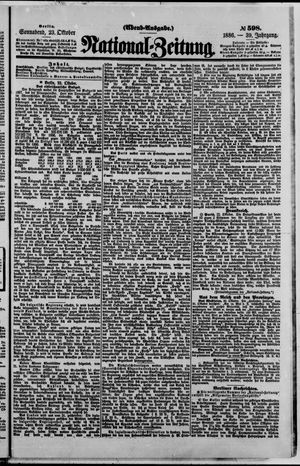 National-Zeitung vom 23.10.1886