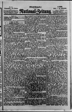 National-Zeitung vom 28.10.1886