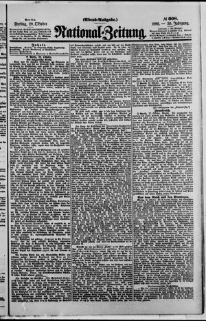 National-Zeitung vom 29.10.1886