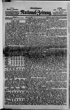 National-Zeitung vom 01.11.1886