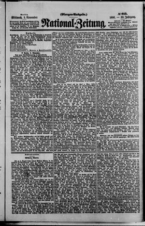 National-Zeitung vom 03.11.1886