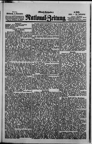 National-Zeitung vom 03.11.1886