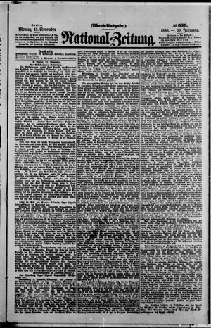 National-Zeitung vom 15.11.1886