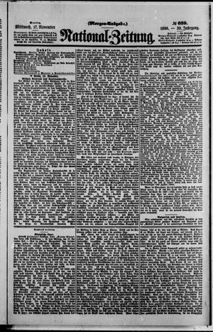 National-Zeitung vom 17.11.1886